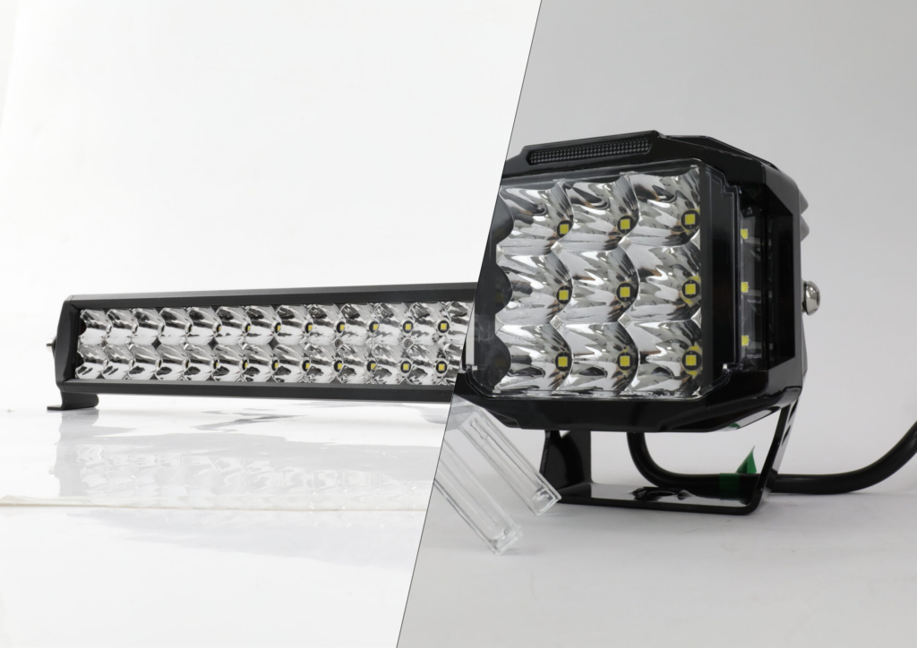 led bar en verstralers