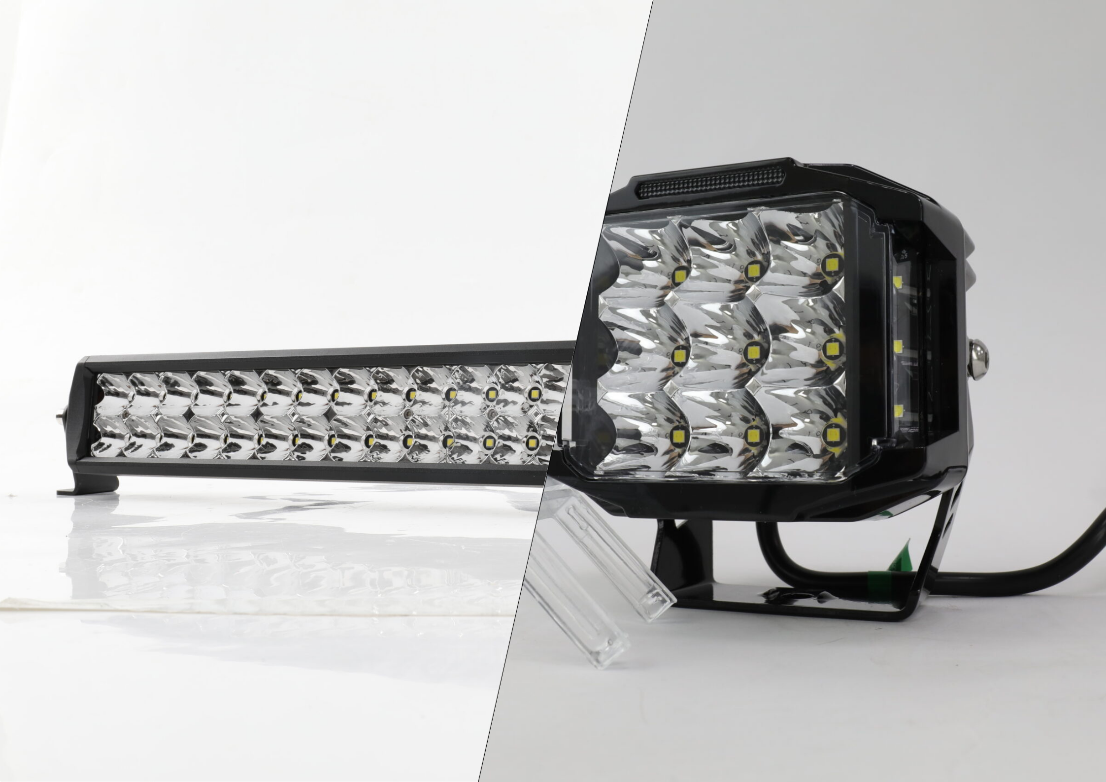 led bar en verstralers